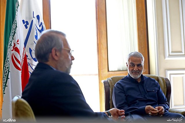 دیدار رئیس مجلس با فرماندهان سپاه پاسداران

