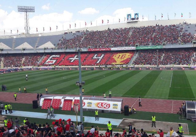 تمرین جشن قهرمانی پرسپولیس در آزادی+ فیلم و عکس تمرین جشن قهرمانی پرسپولیس در آزادی+ فیلم و عکس