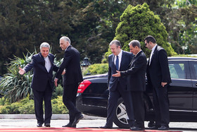 مراسم استقبال رسمی از نخست وزیر گرجستان توسط معاون اول رییس‌جمهور