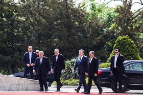 مراسم استقبال رسمی از نخست وزیر گرجستان توسط معاون اول رییس‌جمهور