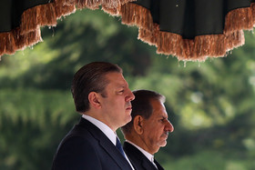 مراسم استقبال رسمی از نخست وزیر گرجستان توسط معاون اول رییس‌جمهور