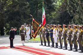 مراسم استقبال رسمی از نخست وزیر گرجستان توسط معاون اول رییس‌جمهور