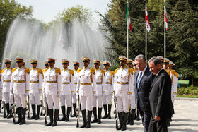 مراسم استقبال رسمی از نخست وزیر گرجستان توسط معاون اول رییس‌جمهور