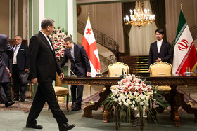 مراسم استقبال رسمی از نخست وزیر گرجستان توسط معاون اول رییس‌جمهور