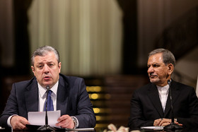 مراسم استقبال رسمی از نخست وزیر گرجستان توسط معاون اول رییس‌جمهور