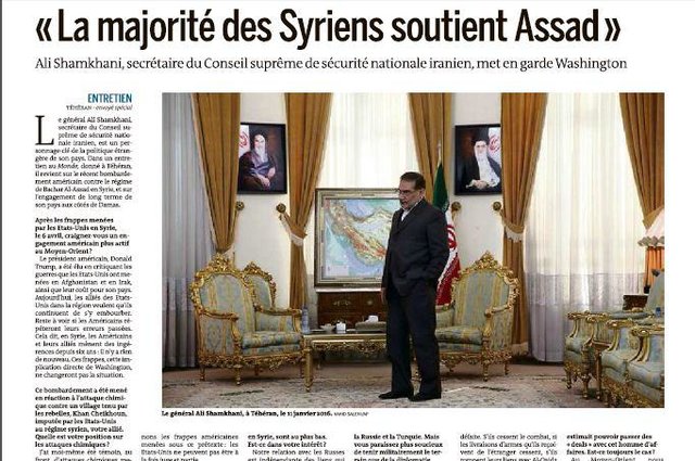 شمخانی: در مسائل خاورمیانه قصدی برای مذاکره با آمریکا نداریم