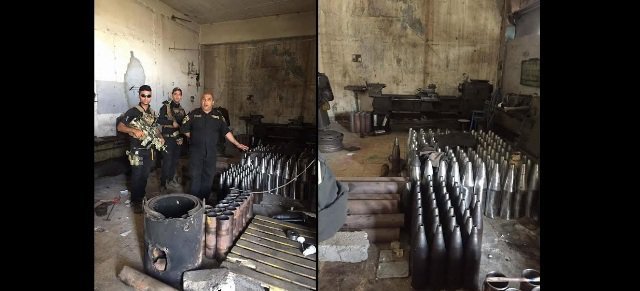 شناسایی کارخانه بزرگ ساخت سلاح داعش در موصل
