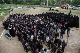  تشییع پیکر یکی از جانباختگان حادثه ریزش معدن در روستای سو سرا از توابع آزادشهر گلستان 