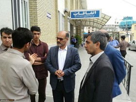 عیادت نماینده وزیر علوم از دانشجویان مسموم در شیراز