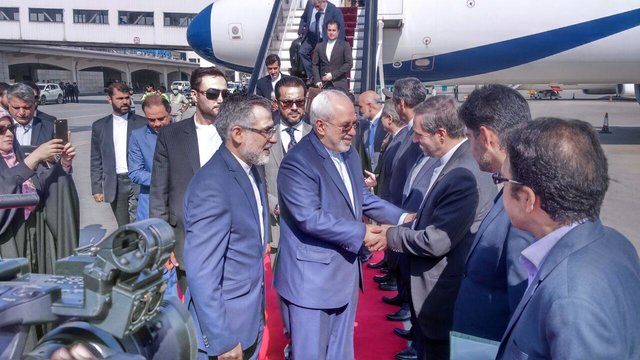 ظریف وارد کابل شد ظریف وارد کابل شد