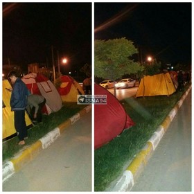 راه‌اندازی اردوگاه اسکان اضطراری در منطقه گلستان‌شهر بجنورد