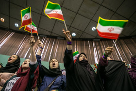 گردهمایی حامیان روحانی - تهران