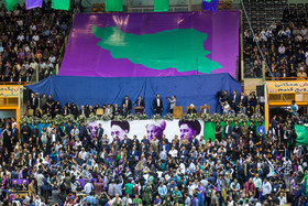 گردهمایی حامیان روحانی - تهران