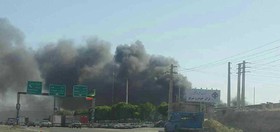 از گسترش حریق در کارخانه ایران خودرو تبریز جلوگیری شد