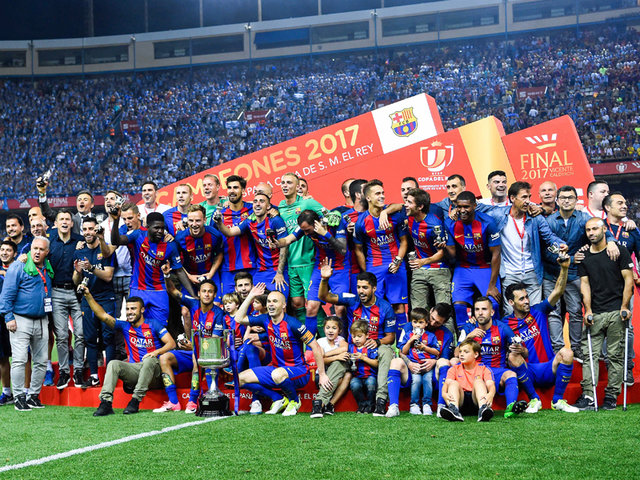 انریکه بارسلونا را قهرمان کوپا دل‌ری کرد و رفت