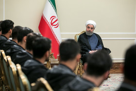 تقدیر روحانی از بازیکنان و کادرفنی تیم ملی و تیم داوری ایران در جام جهانی