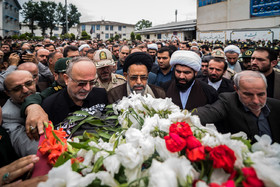 تشییع پیکر شهید وزارت اطلاعات حسن عشوری - رشت