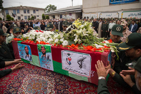 تشییع پیکر شهید وزارت اطلاعات حسن عشوری - رشت