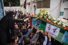 تشییع پیکر شهید وزارت اطلاعات حسن عشوری - رشت