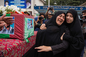 تشییع پیکر شهید وزارت اطلاعات حسن عشوری - رشت