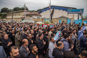 تشییع پیکر شهید وزارت اطلاعات حسن عشوری - رشت