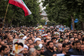 تشییع پیکر شهید وزارت اطلاعات حسن عشوری - رشت