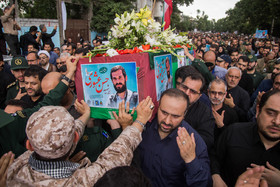 تشییع پیکر شهید وزارت اطلاعات حسن عشوری - رشت