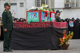 تشییع پیکر شهید وزارت اطلاعات حسن عشوری - رشت