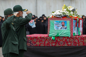 تشییع پیکر شهید وزارت اطلاعات حسن عشوری - رشت