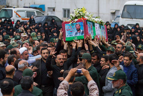 تشییع پیکر شهید وزارت اطلاعات حسن عشوری - رشت