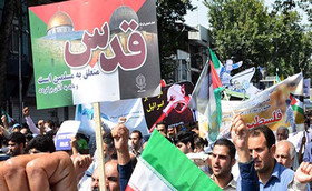 راهپیمایی روز قدس حمله موشکی به قلب اسرائیل است