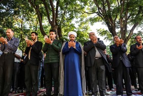 نماز عید فطر -  بقعه شیخ شهاب الدین محمود اهری شهرستان اهر