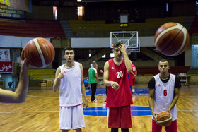 تمرین تیم ملی بسکتبال جوانان ایران