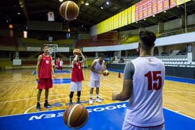 تمرین تیم ملی بسکتبال جوانان ایران