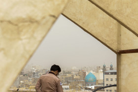 ورود ریزگردها به قم