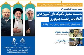نشست تحلیل انتخابات ۹۶ با حضور نمایندگان ستاد روحانی، رئیسی و قالیباف برگزار می‌شود