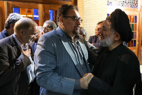 محمدرضا تابش نماینده مجلس شورای اسلامی در مراسم ختم مادر علی اکبر محتشمی پور