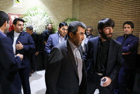 محمدرضا پورابراهیمی در مراسم ختم مادر علی اکبر محتشمی پور