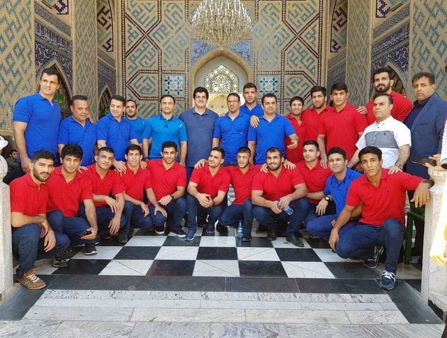 ملی پوشان کشتی راهی مشهد مقدس شدند