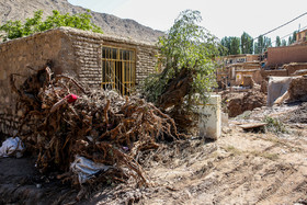 خسارات سیل در روستای ژرف‎