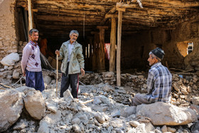 خسارات سیل در روستای ژرف‎