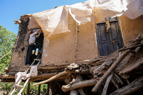 خسارات سیل در روستای ژرف‎