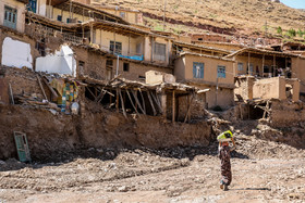 خسارات سیل در روستای ژرف‎