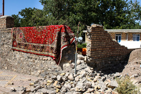 خسارات ناشی از زلزله در روستای شربیان