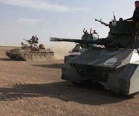 نیروهای حشد شعبی وارد مرکز "عکاشات" در غرب الانبار شدند