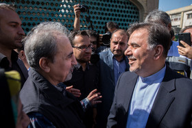 حضور عباس آخوندی وزیر راه و شهر سازی در بازار تهران 