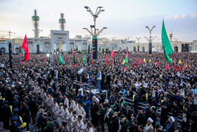 مراسم وداع با پیکر مطهر شهید محسن حججی - حرم مطهر رضوی