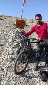 صعود به قله "شاه معلم" ماسوله با دوچرخه!