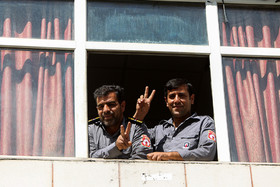 مانور امداد و نجات آتش نشانانی در اراک