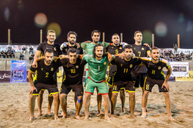 دیدار تیم‌های فوتبال ساحلی شهریار ساری و ملوان بندر گز